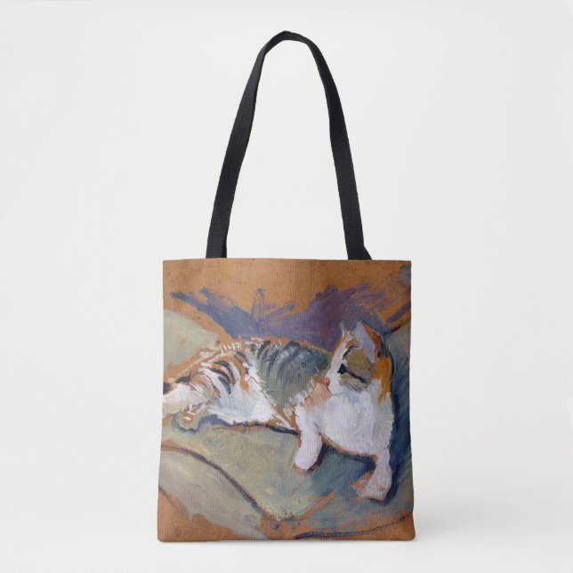 Cat, August Macke Tote Bag (Front)