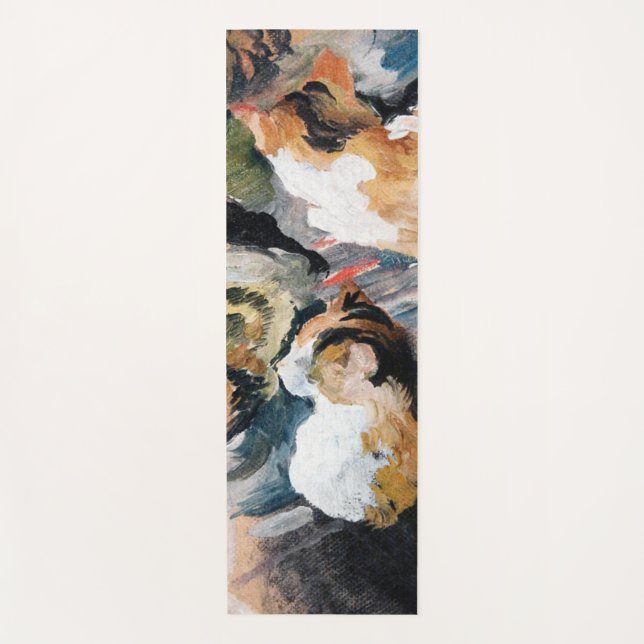 Cat, August Macke Yoga Mat (Front)