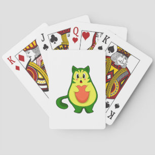 Cat Avocado Playing Cards