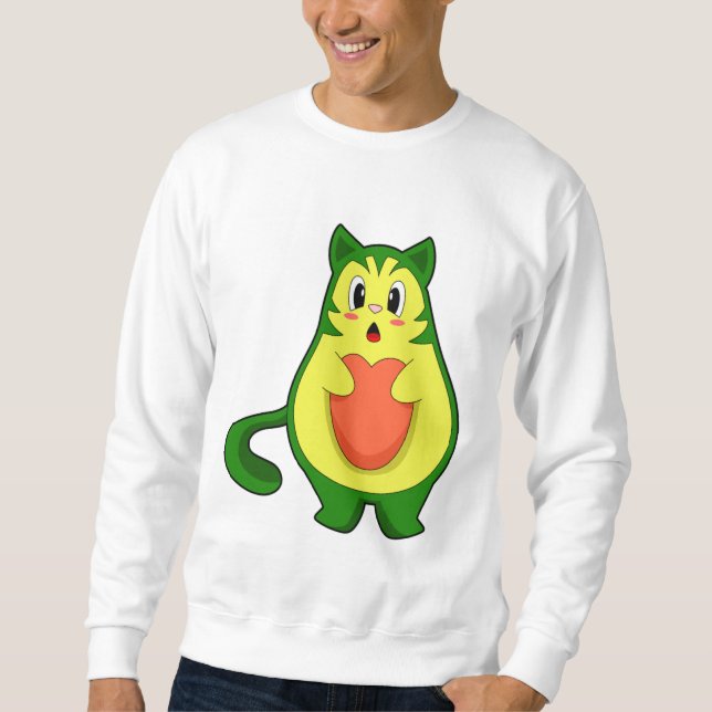 Cat Avocado Sweatshirt (Front)
