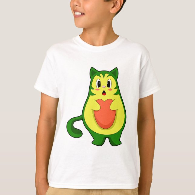 Cat Avocado T-Shirt (Front)