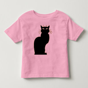Cat Baby's Shirt Black Cat Art Toddler Shirt