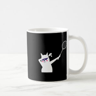 Cat Badminton Shuttle For Men Women Kids  Coffee Mug