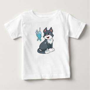 Cat Bait Fish Baby T-Shirt