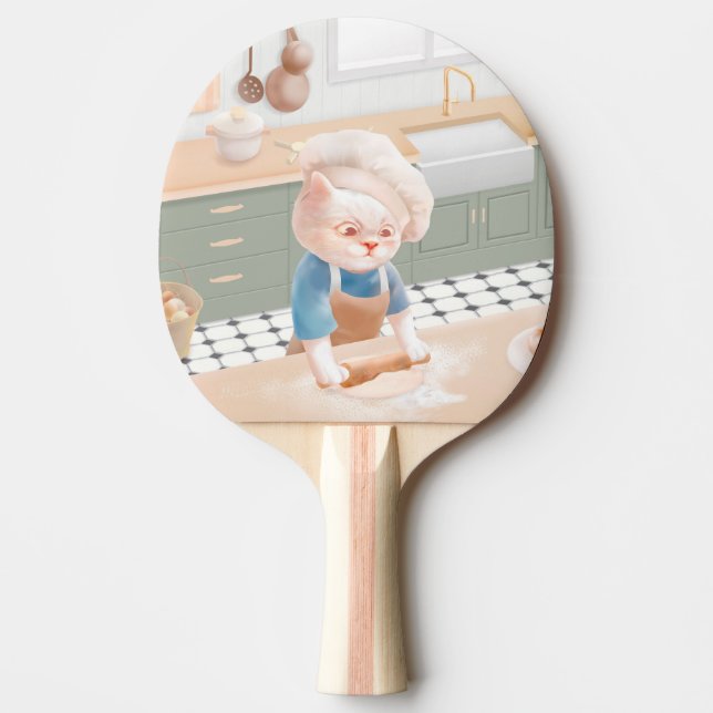 Cat Baker Baby – Cosy Morning Kneading Ping Pong Paddle (Front)