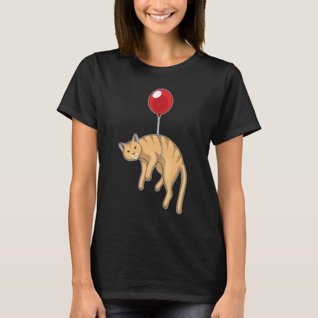 Cat Balloon T-Shirt (Front)