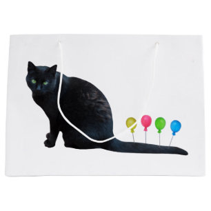 Cat Balloons Gift Bag