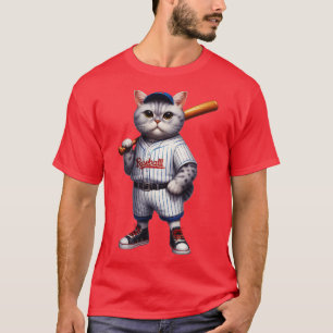 Cat Baseball T-Shirt