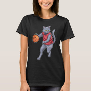 Cat Basketball player Basketball T-Shirt