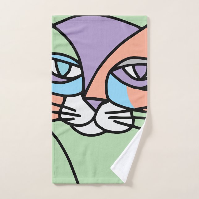 Cat Bath Towel Set (Hand Towel)