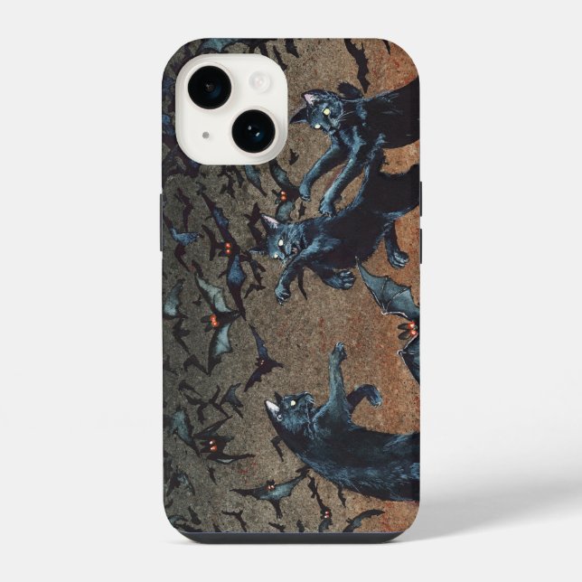 Cat Batting Phone Case (Back)