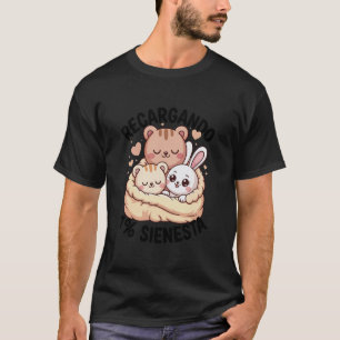 Cat Bear Teddy Bunny Heart RECARGANDO 1 Percent Si T-Shirt