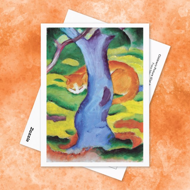 Cat Behind a Tree Franz Marc Postcard (Creator Uploaded)