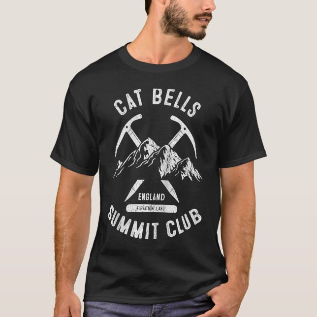 Cat Bells Summit Club I Climbed Cat Bells Raglan B T-Shirt (Front)