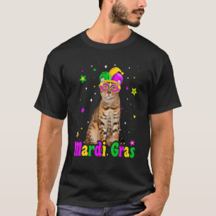 Cat Bengal Mask Mardi Gras Carnivals Animals Cat T-Shirt