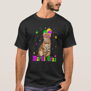 Cat Bengal Mask Mardi Gras Carnivals Animals Cat T-Shirt