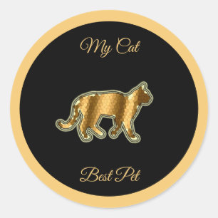 Cat Best Pet Classic Round Sticker
