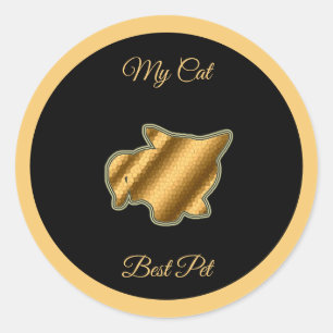 Cat Best Pet Classic Round Sticker