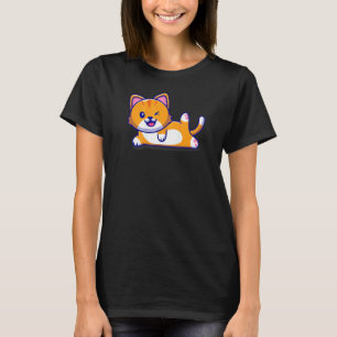 Cat Best Yoga Backprint T-Shirt