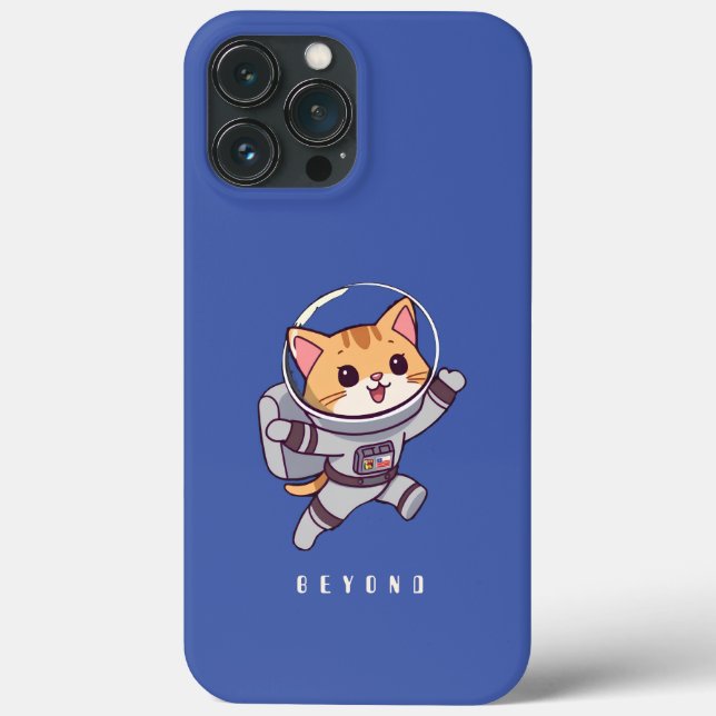 Cat beyon the galaxy | CUSTOME TEXT | cool  Case-Mate iPhone Case (Back)