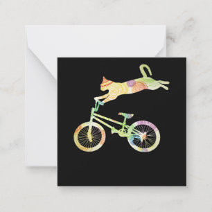 Cat Bike Cycling Bicycle  - Your Gift Collection Card