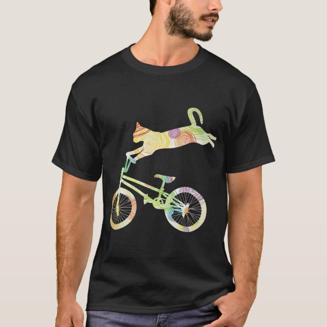 Cat Bike Cycling Bicycle   Your Gift Collection T-Shirt (Front)