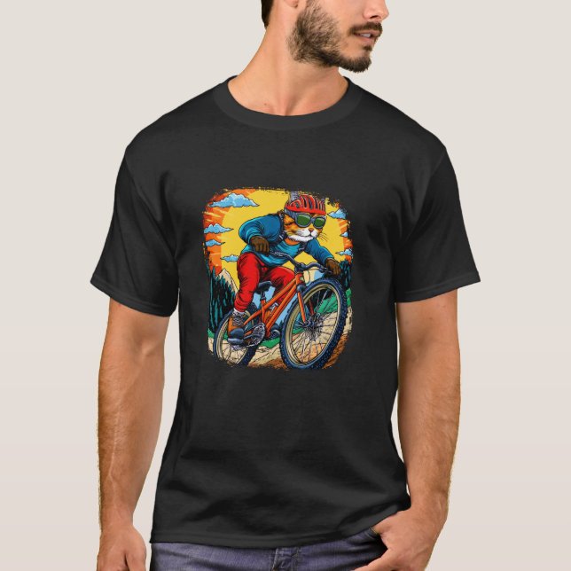 Cat Biker T-Shirt (Front)