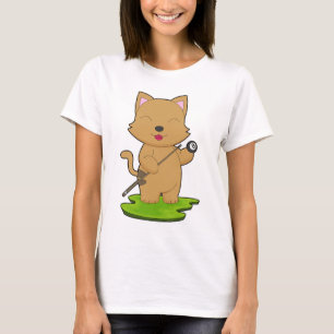 Cat Billiards Cue Sports T-Shirt