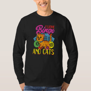 Cat Bingo Card Game Grandma Bingo Player Bingo Ca T-Shirt