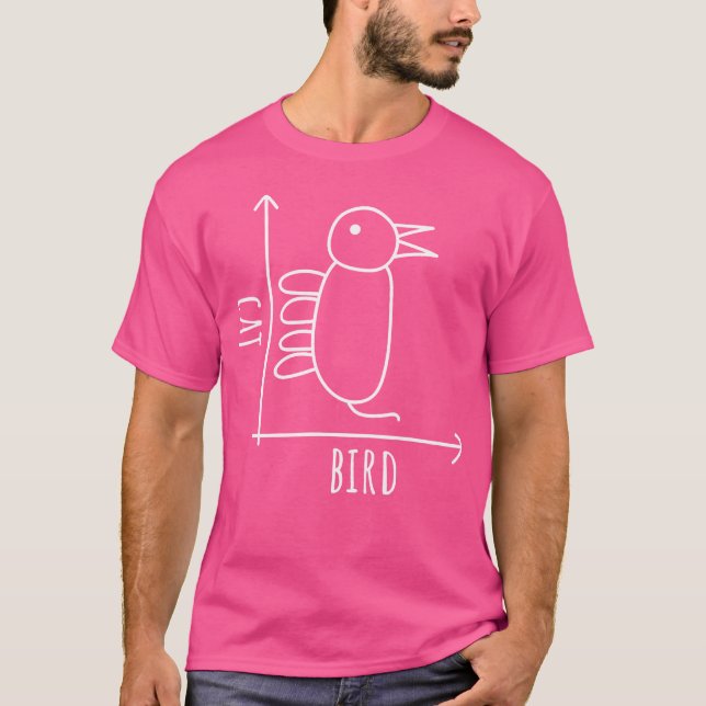 Cat Bird Illusion Funny Wittgenstein Philosopher T-Shirt (Front)