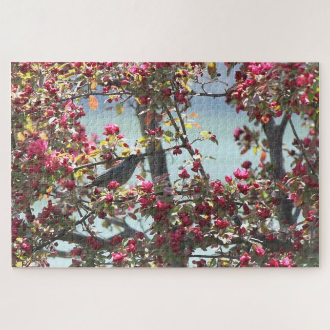 Cat Bird Jigsaw Puzzle (Horizontal)