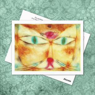 Cat Bird Paul Klee Postcard