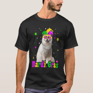 Cat Birman Mask Mardi Gras Carnivals Animals Cat T-Shirt