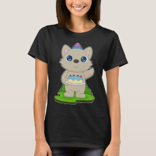 Cat Birthday Cake T-Shirt