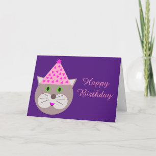  Cat Birthday Card