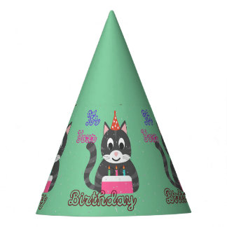 Cat Birthday Party Hat