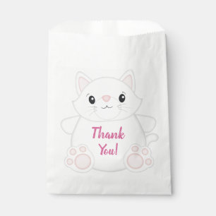 Cat Birthday Party Kitty Pink Favour Bags