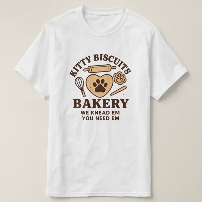 Cat Biscuit Maker Shirt, Funny Cat Kneading Shirt (Design Front)