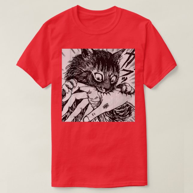 Cat Bite Hand  T-Shirt (Design Front)