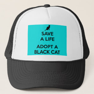 Cat Black Cat Black Cat Appreciation Day Adopt Trucker Hat