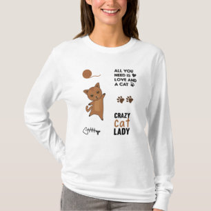 Cat Black Cats Sticker Set Sayings Paws T-Shirt