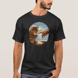 Cat Black Lover Skeleton Hand Boop Funny Halloween T-Shirt