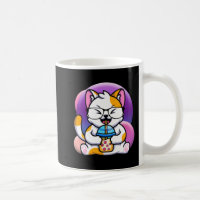cat boba eat ramen anime kawaii neko cat eating ra