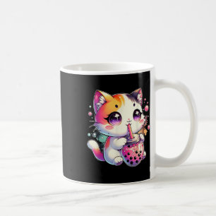 Cat Boba Tea Anime Japanese Kawaii Neko Bubble Tea Coffee Mug