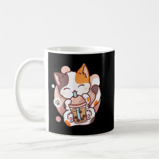 Cat Boba Tea Bubble Tea Anime Kawaii Neko  Coffee Mug