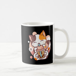 Cat Boba Tea Bubble Tea Anime Kawaii Neko for Girl Coffee Mug