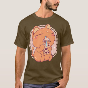 Cat Boba Tea Bubble Tea Anime Kawaii Neko Japanese T-Shirt