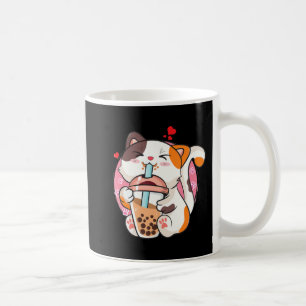 Cat Boba Tea Bubble Tea Anime Kawaii Neko Kids Tee Coffee Mug