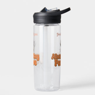 Cat Boho Hippie custom personalised Hippie  Water Bottle