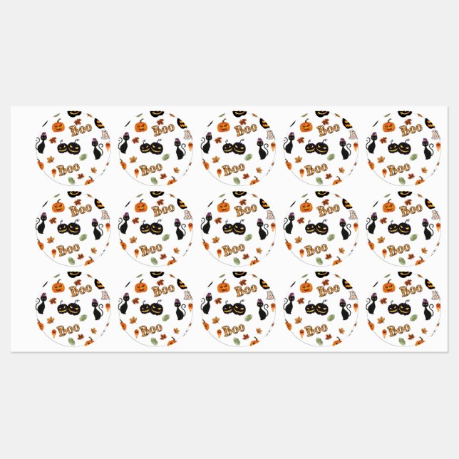 Cat Boo Halloween (Sheet)